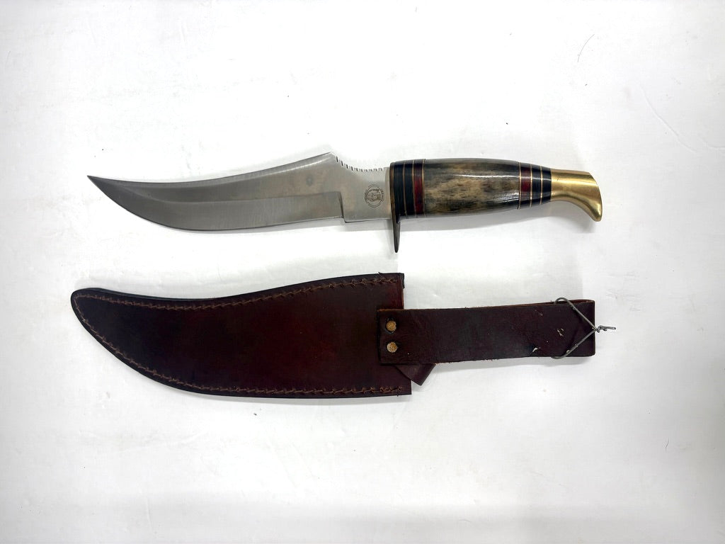 Chipaway Cutlery: 13 Overall Length Hunting Knife with Leather Sheath