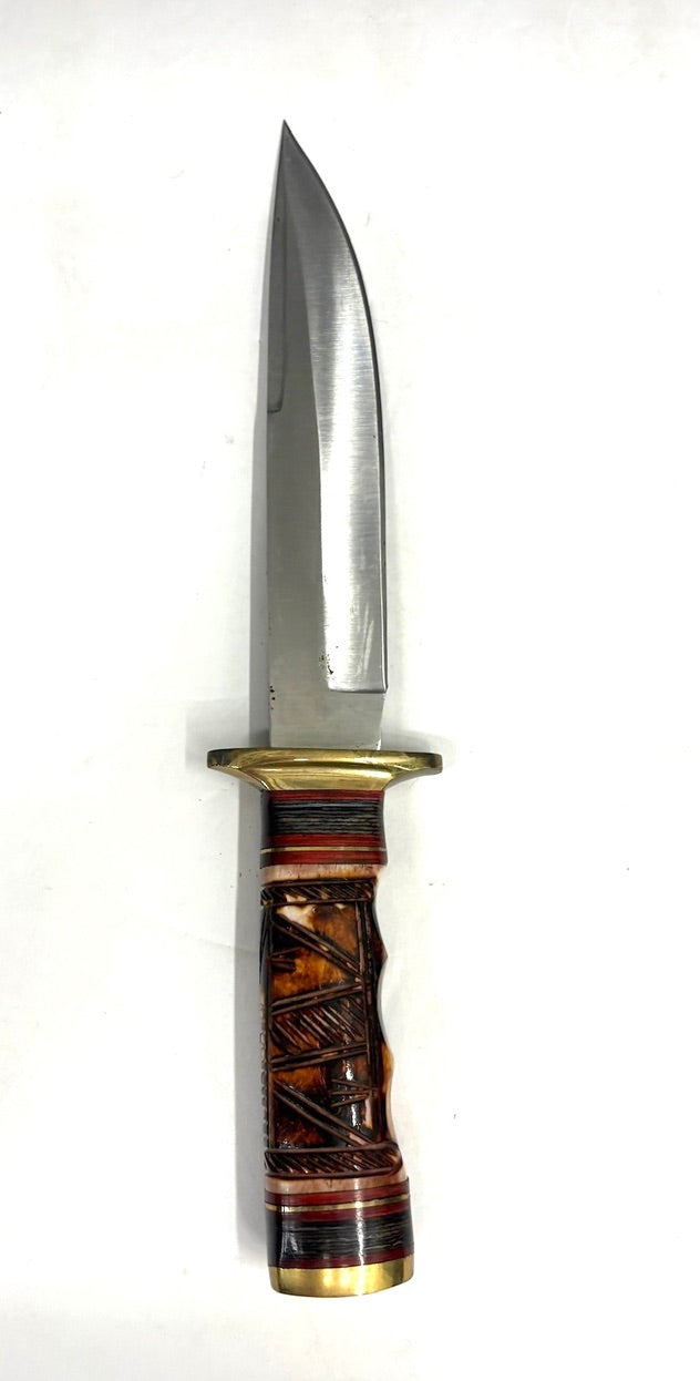 Chipaway Cutlery 12” Hunting Knive with Leather Sheath