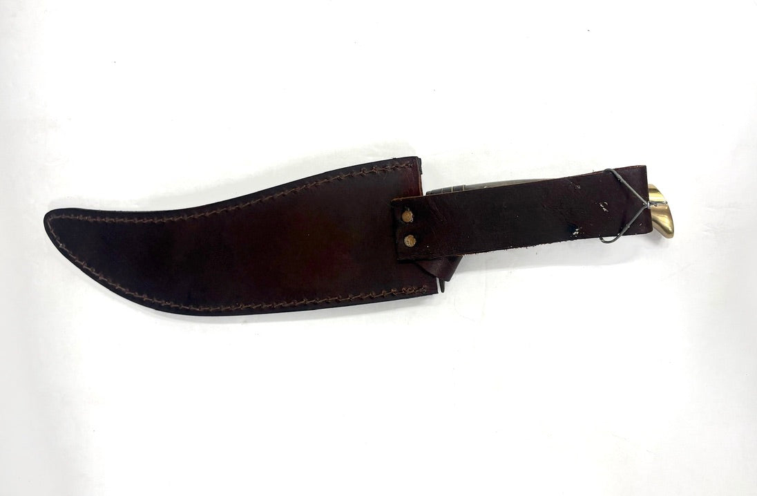 Chipaway Cutlery: 13 Overall Length Hunting Knife with Leather Sheath