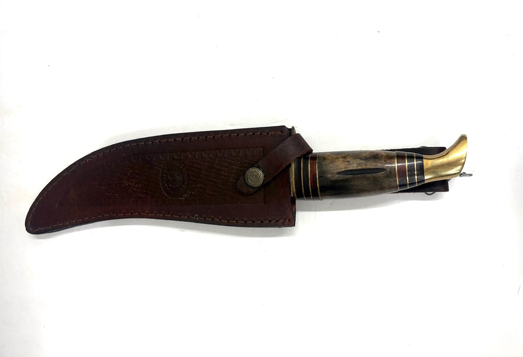 Chipaway Cutlery: 13 Overall Length Hunting Knife with Leather Sheath