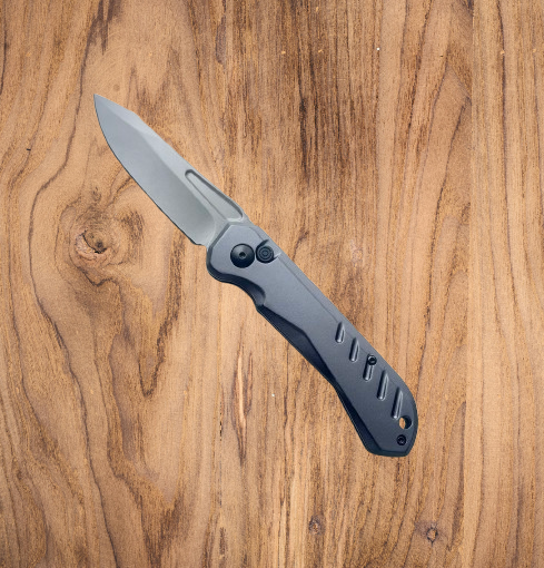 Automatic Knife: Grey with push button release